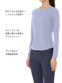 [2SET] NEW Airy Fit スリムフィット Tシャツ (長袖)