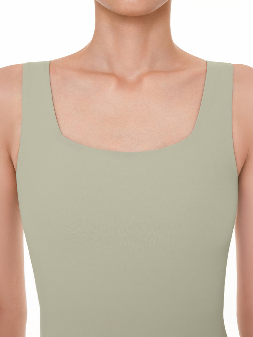 Airywin スクエアネック ロングラインブラ - andar JAPAN