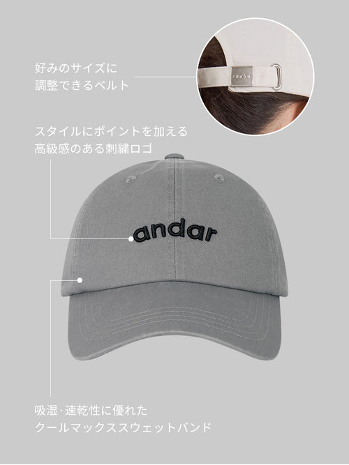 シグネチャー ロゴ キャップ - andar JAPAN