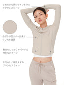 [LAST CHANCE SALE]  Airella リブド ジップアップパーカー - andar JAPAN