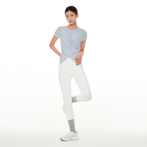 softmodal シャーリング ラップスタイル (半袖)