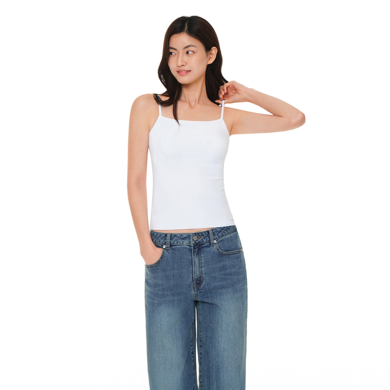 デイリーコンフォート オールデイカップ付きキャミソール