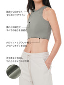 コンフィニティ メランジ クロップド スポーツブラ - andar JAPAN