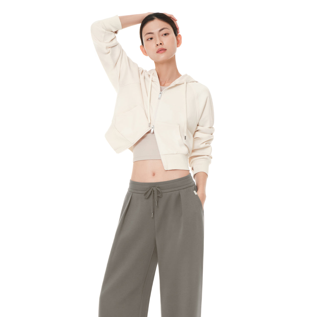 mildmooth クロップド フルジップパーカー – andar JAPAN
