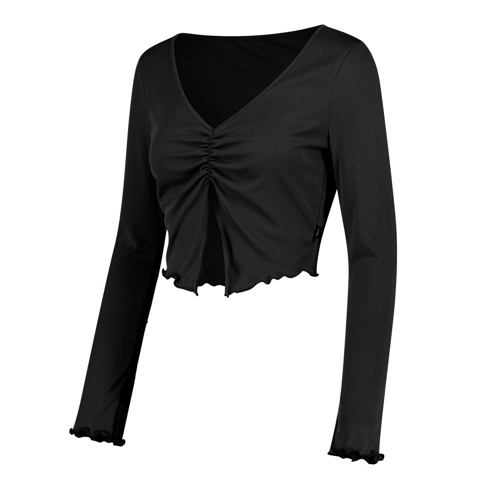 LAST SIZE] アーユル ヨギーニ シャーリング トップス (長袖) | andar