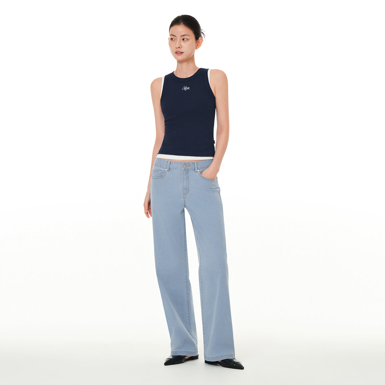 [LINE先行] [SET] ice airdenim セット (イージーワイドデニム + セミワイドデニム)