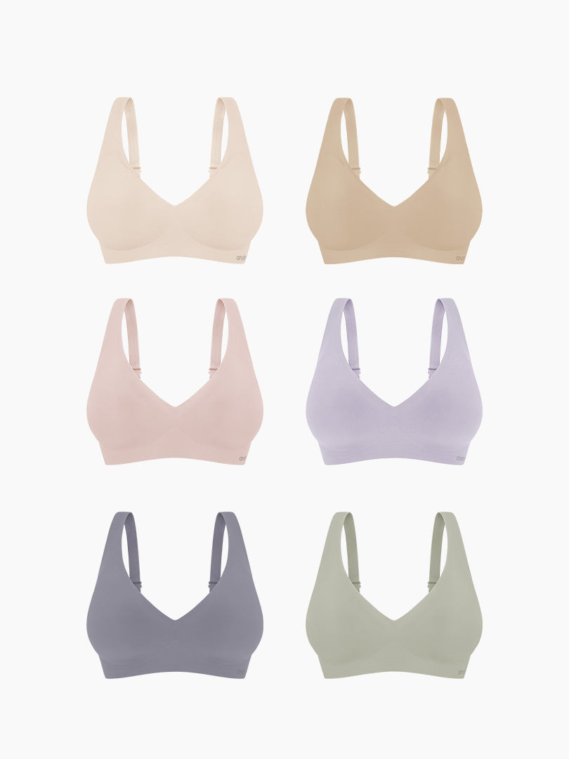 [5+1SET] andar オールデイフィット ブラ (パッド一体型 / 2タイプ選択可)