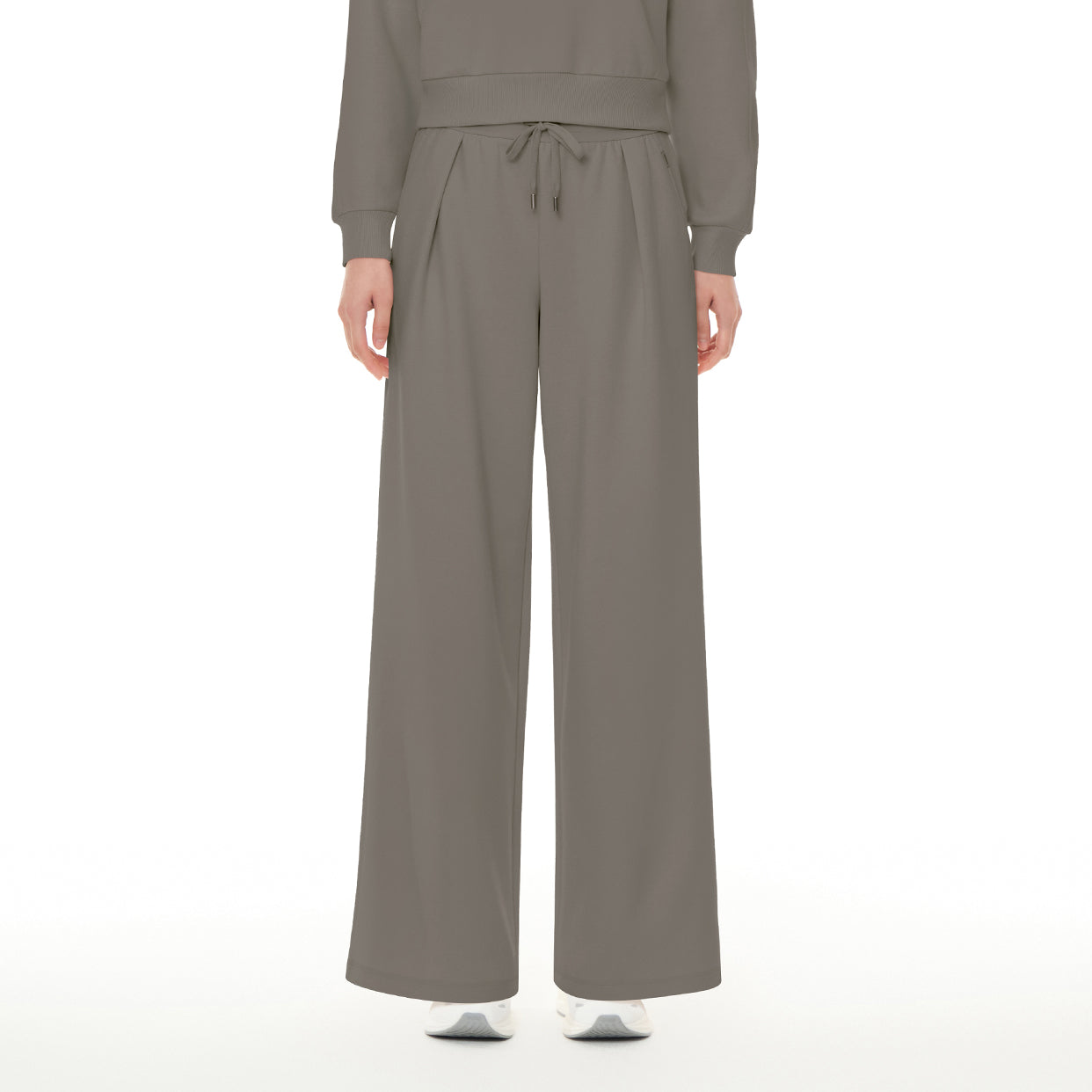 [SET] mildmoothセットアップ (クロップド ジップアップパーカ＋ワイドパンツ) - andar JAPAN