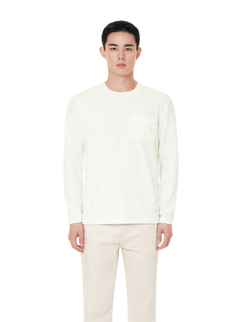 Primeknit メンズ ポケットニット (長袖) - andar JAPAN