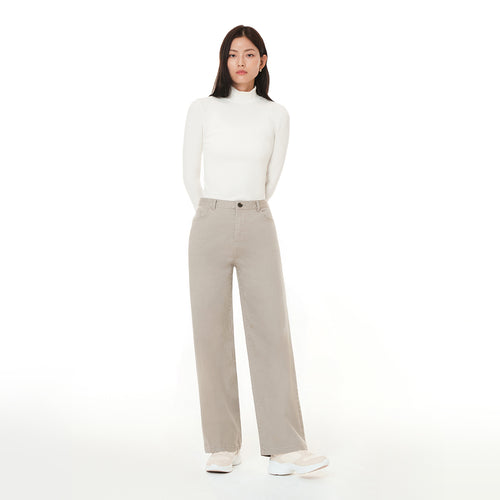 urbancotton ストレッチワイドパンツ - andar JAPAN