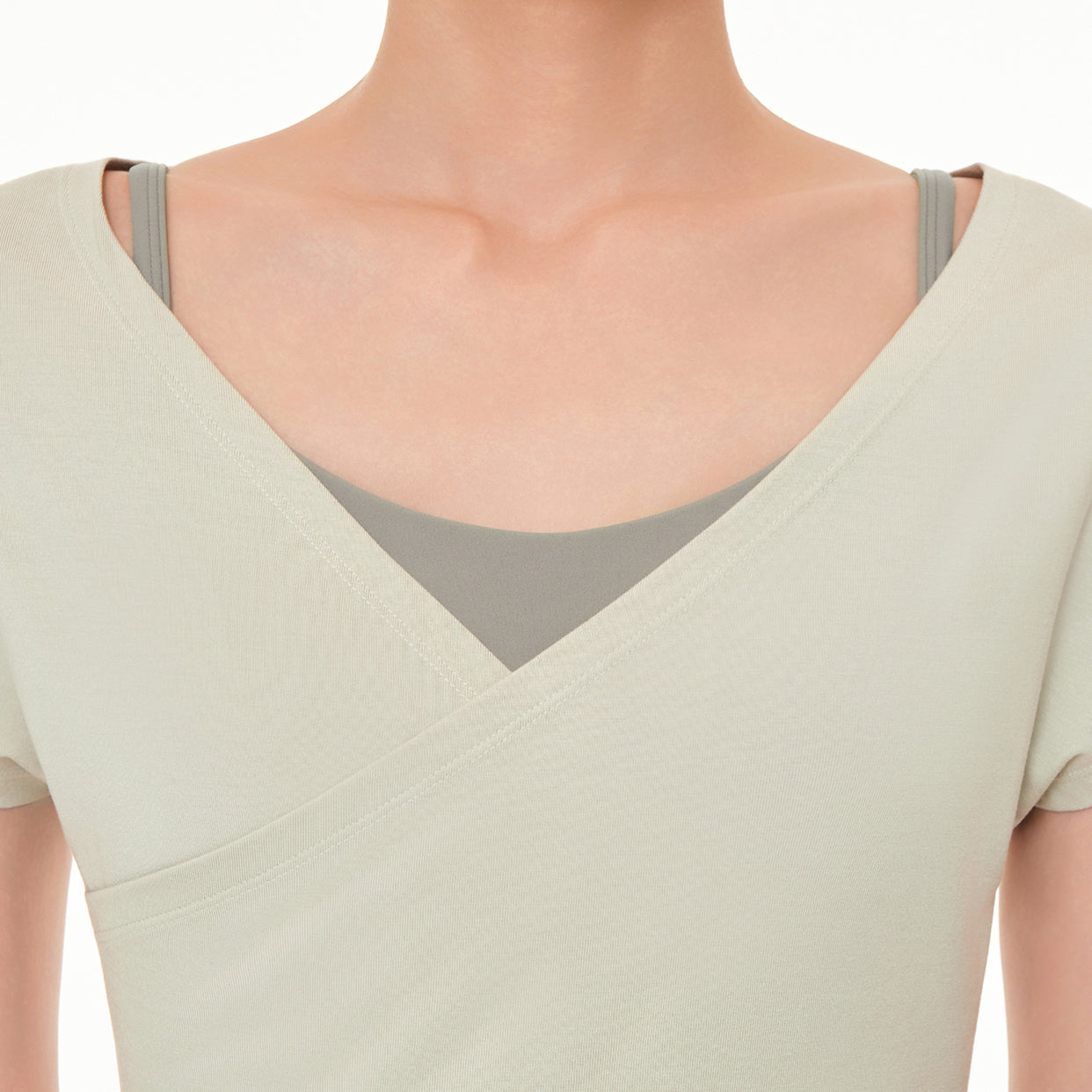softmodal クロス ラップスタイル (半袖)