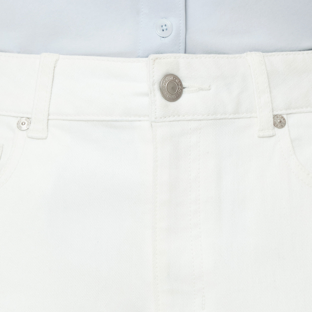 airdenim セミワイド ホワイトデニム - andar JAPAN