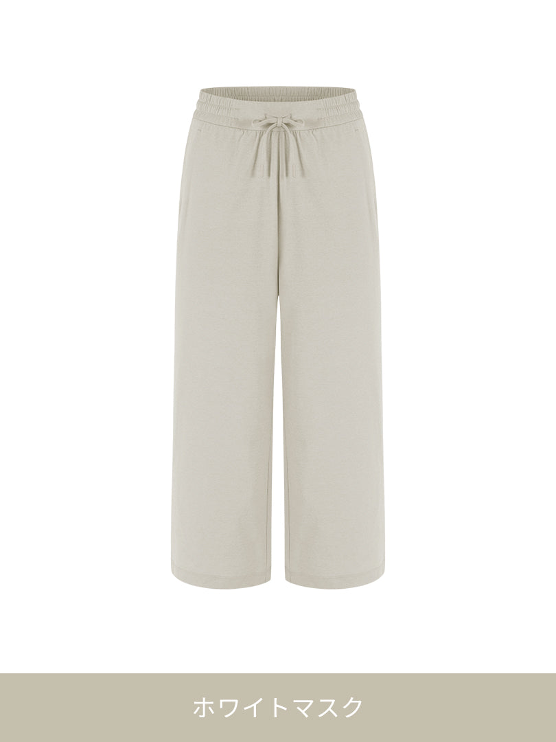 Airy Fit クロップドワイドパンツ | andar JAPAN