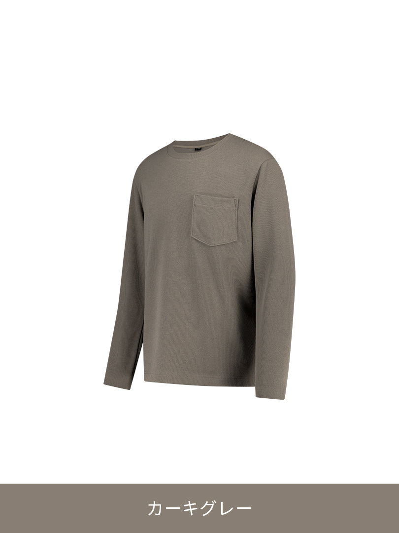 Primeknit メンズ ポケットニット (長袖) - andar JAPAN
