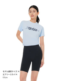 [LAST SIZE] Cottonlight シグネチャー ロゴ クロップド Tシャツ (半袖)