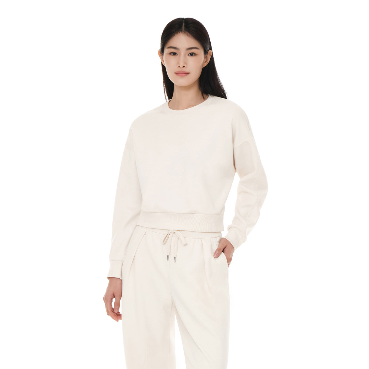 mildmooth オーバーフィット クロップドスウェット - andar JAPAN