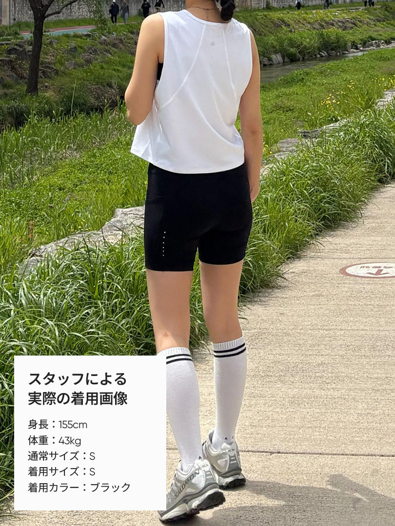 Airywin ポケット レギンス (3.5分丈) - andar JAPAN
