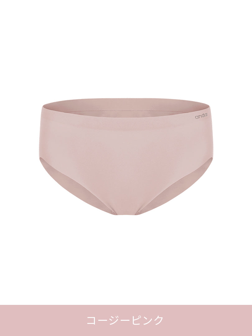 [2SET] andar オールデイフィット ピーチ起毛キャミソール (パッド一体型) &ショーツ - andar JAPAN