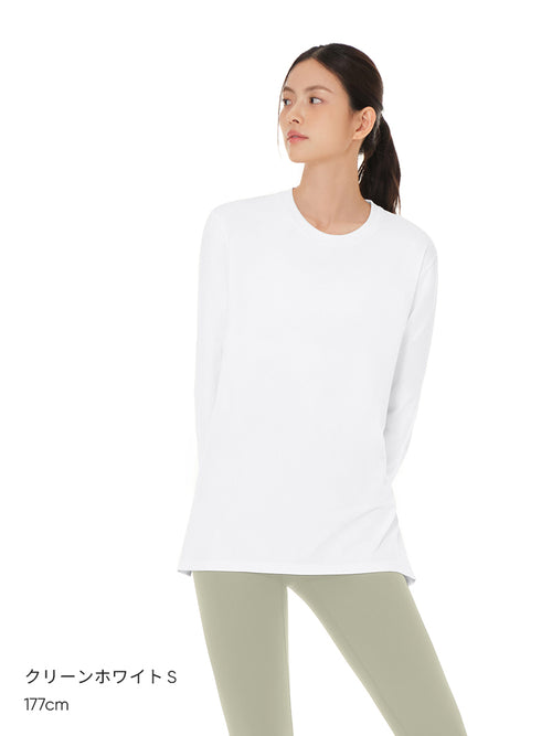 [2SET] Airy Fit オーバーフィット Tシャツ (長袖) - andar JAPAN