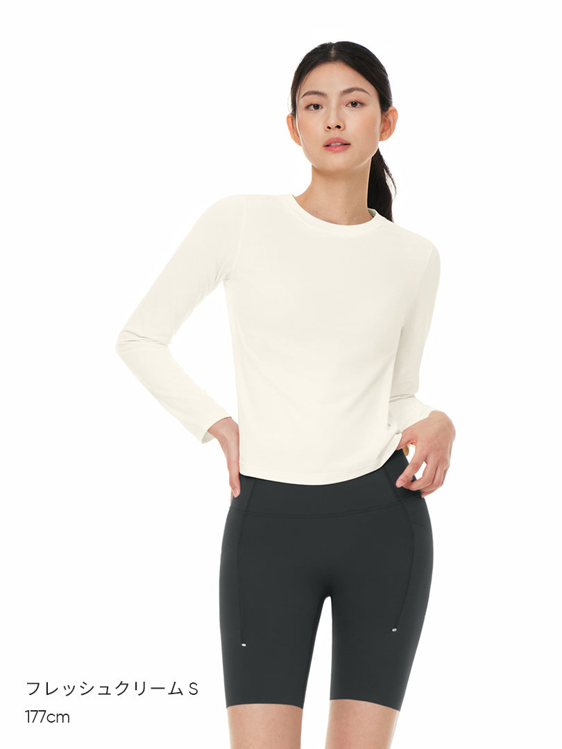 NEW Airy Fit スリムフィット Tシャツ (長袖)