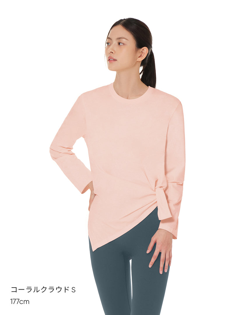 [2SET] Airy Fit オーバーフィット Tシャツ (長袖) - andar JAPAN