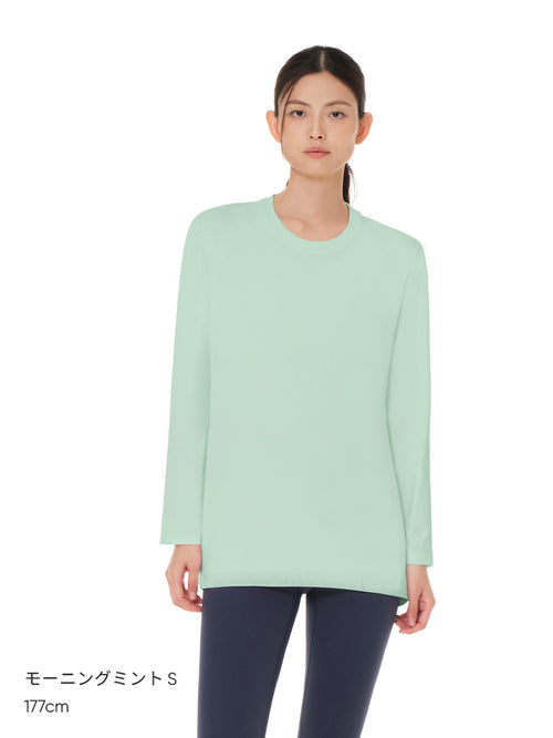 [2SET] Airy Fit オーバーフィット Tシャツ (長袖) - andar JAPAN
