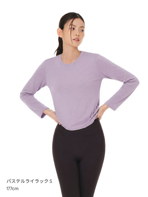 [2SET] Airy Fit スタンダードフィット Tシャツ (長袖) - andar JAPAN