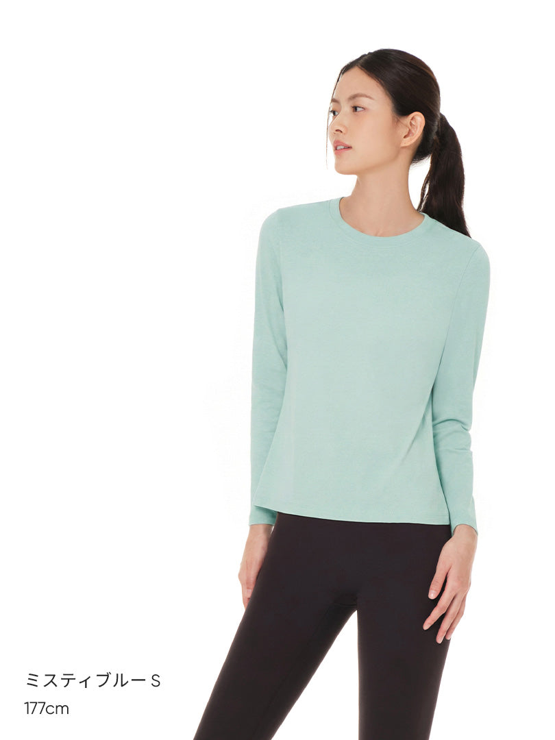 [2SET] Airy Fit スタンダードフィット Tシャツ (長袖) - andar JAPAN