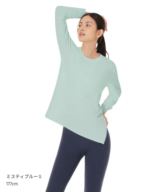 [2SET] Airy Fit オーバーフィット Tシャツ (長袖) - andar JAPAN