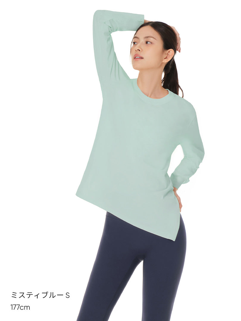 [2SET] Airy Fit オーバーフィット Tシャツ (長袖) - andar JAPAN