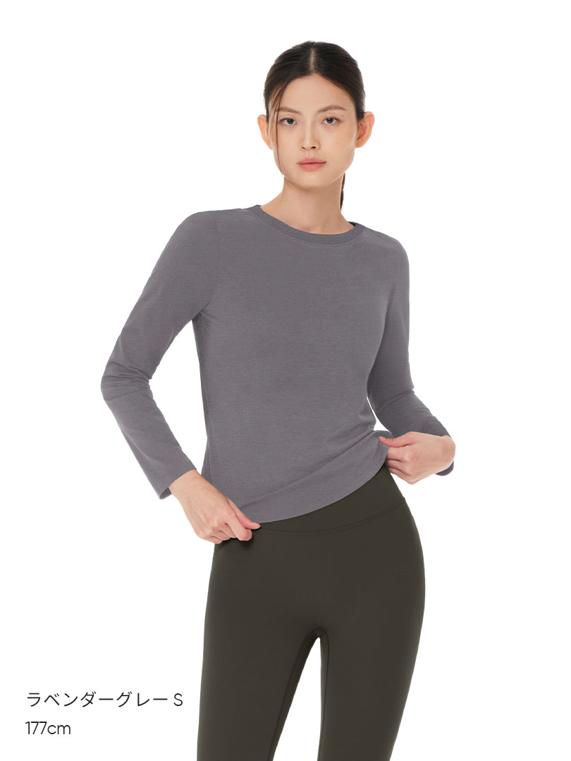 NEW Airy Fit スリムフィット Tシャツ (長袖)