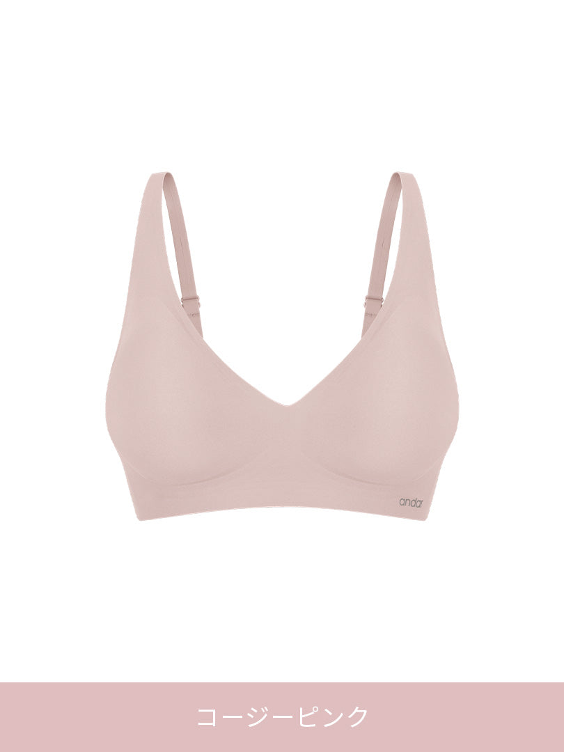 [5+1SET] andar オールデイフィット ブラ (パッド一体型 / 2タイプ選択可)& ショーツ - andar JAPAN