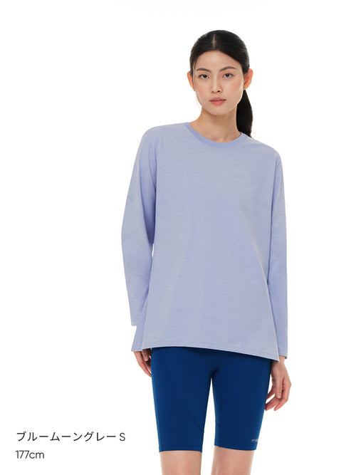 [2SET] Airy Fit オーバーフィット Tシャツ (長袖) - andar JAPAN