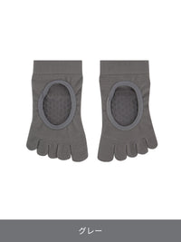 [3SET] ノンスリップサポート 5本指ソックス(つま先あり/HOLE) - andar JAPAN