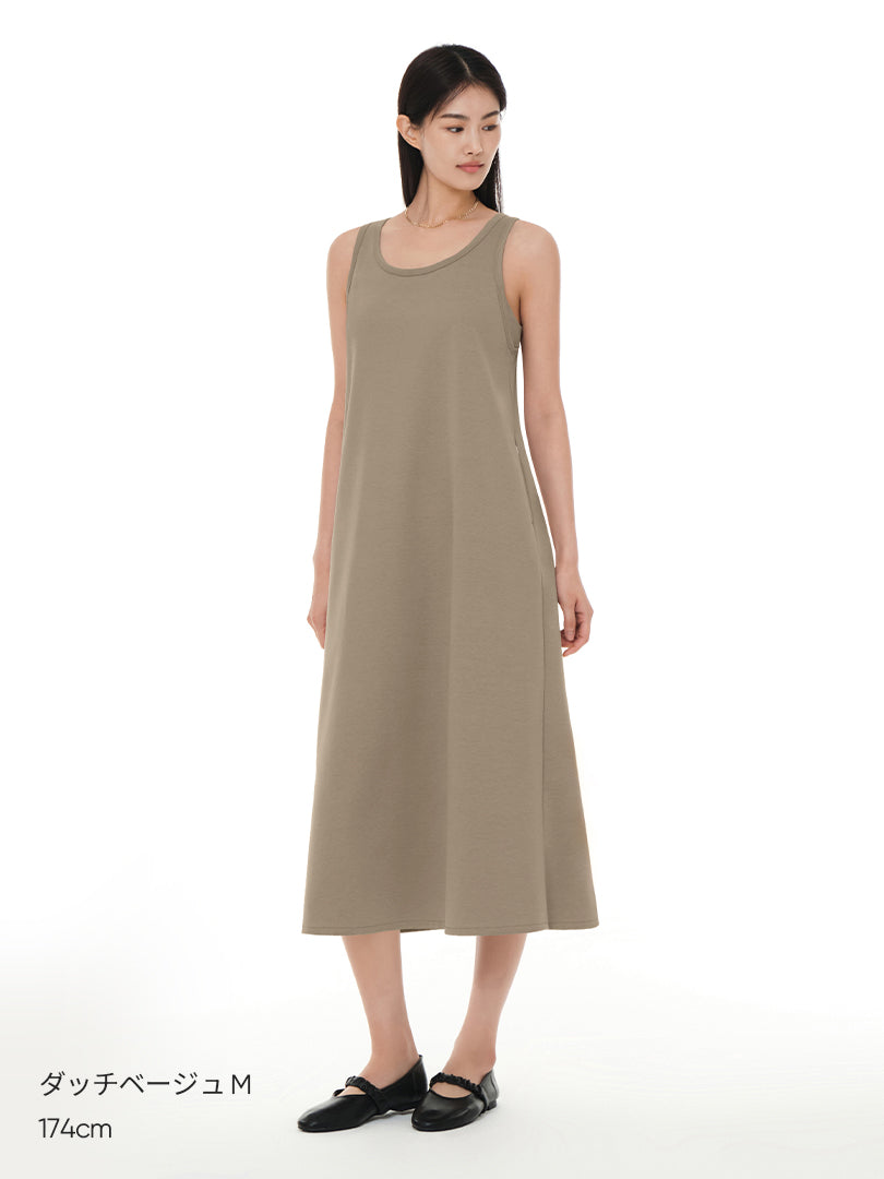 [SET] Airy すっきりAラインワンピース+ウィンドジャケット - andar JAPAN