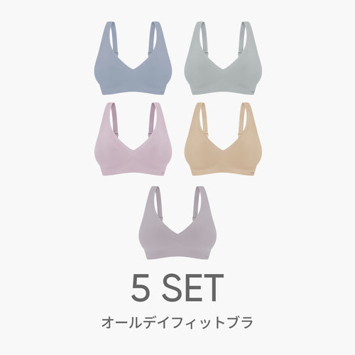 [5 SET] andar オールデイフィットブラ