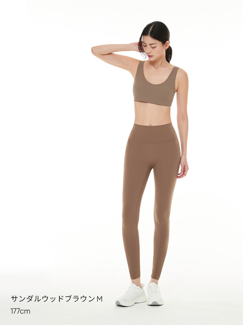 Airywin シグネチャー レギンス（サンダルウッドブラウン） | andar JAPAN