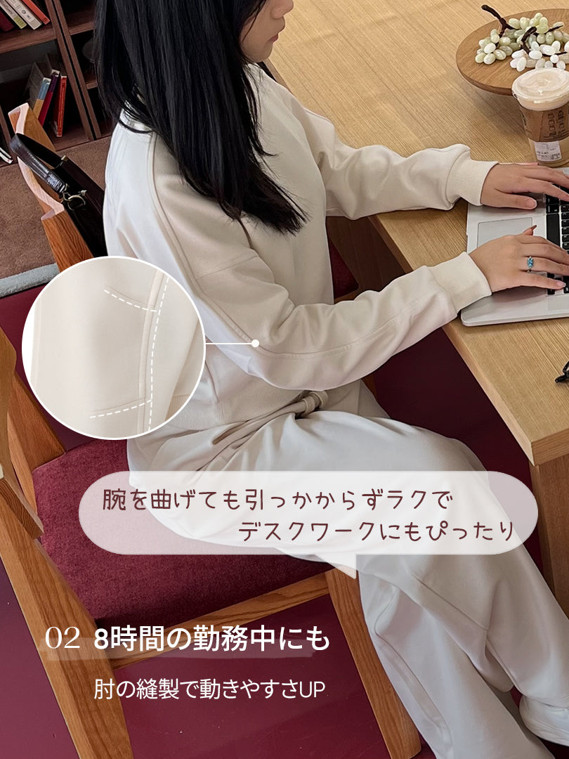 Mildmooth クロップド トレーナー