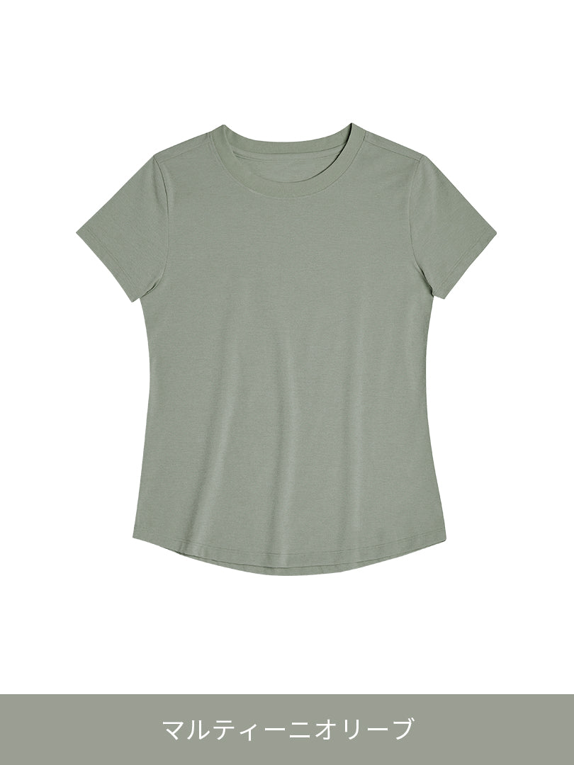 [2SET] NEW Airy Fit スリムフィット Tシャツ (半袖) - andar JAPAN