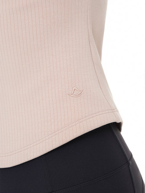 Fresh-Ribbed ラップスタイル トップス (半袖) - andar JAPAN