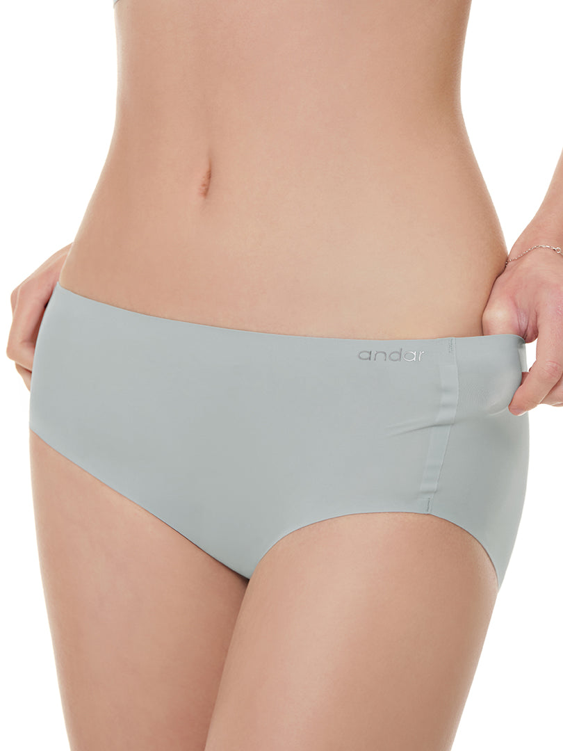 [SET] andar オールデイフィット 冷感 ブラ (パッド一体型 / ホックなし)&ショーツ - シトラスイエロー, S SIZE