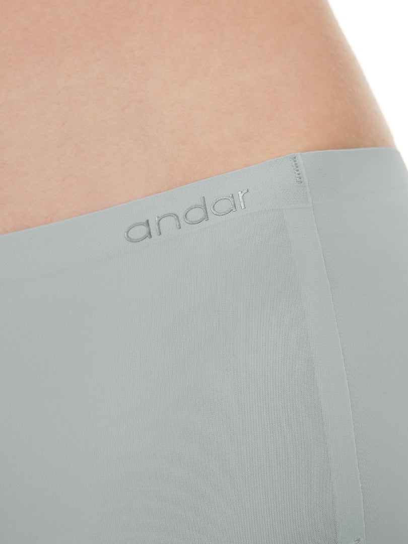 [SET] andar オールデイフィット 冷感 ブラ (パッド一体型 / ホックなし)&ショーツ - シトラスイエロー, S SIZE