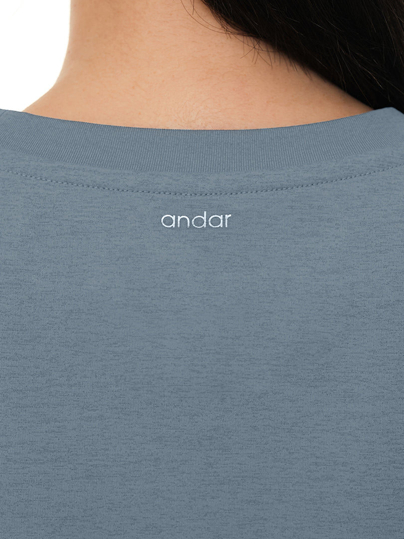 [SET] シーンレスセットアップ  (Airywin 裏起毛シャロンフレアレギンス+NEW Airy Fit スタンダードフィット Tシャツ (長袖)) - andar JAPAN