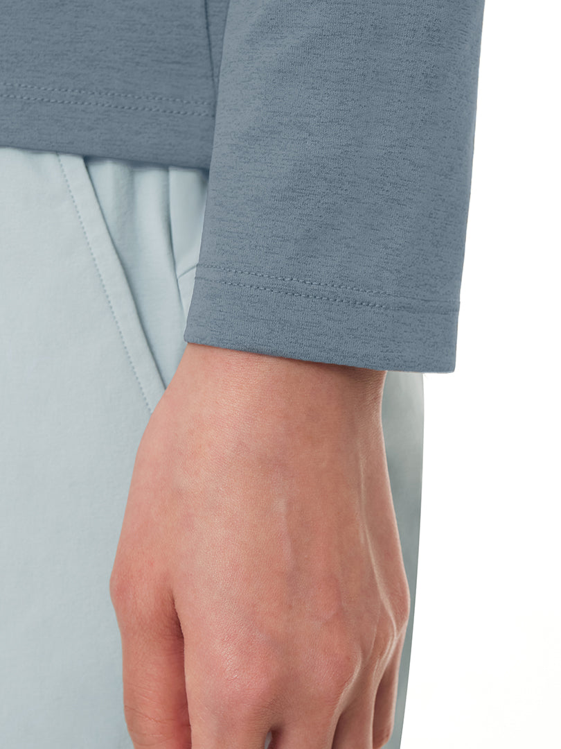 [SET] Daily to office セット (Airywin セミ裏起毛ワイドレギンス+スタンダードフィット Tシャツ) - andar JAPAN
