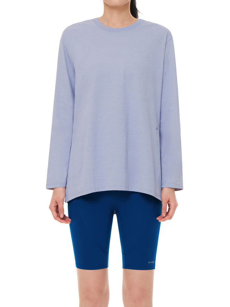 [2SET] Airy Fit オーバーフィット Tシャツ (長袖) - andar JAPAN
