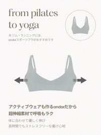 andar オールデイフィット ブラ (パッド一体型 / ホックなし)