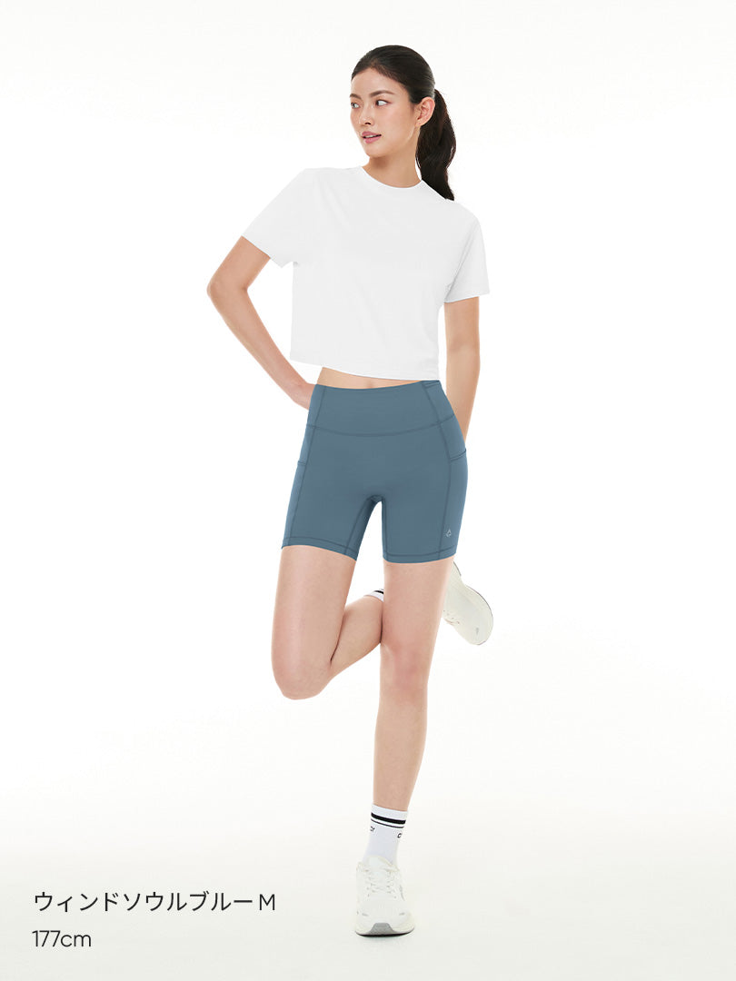 Airywin ポケット レギンス (3.5分丈) - andar JAPAN