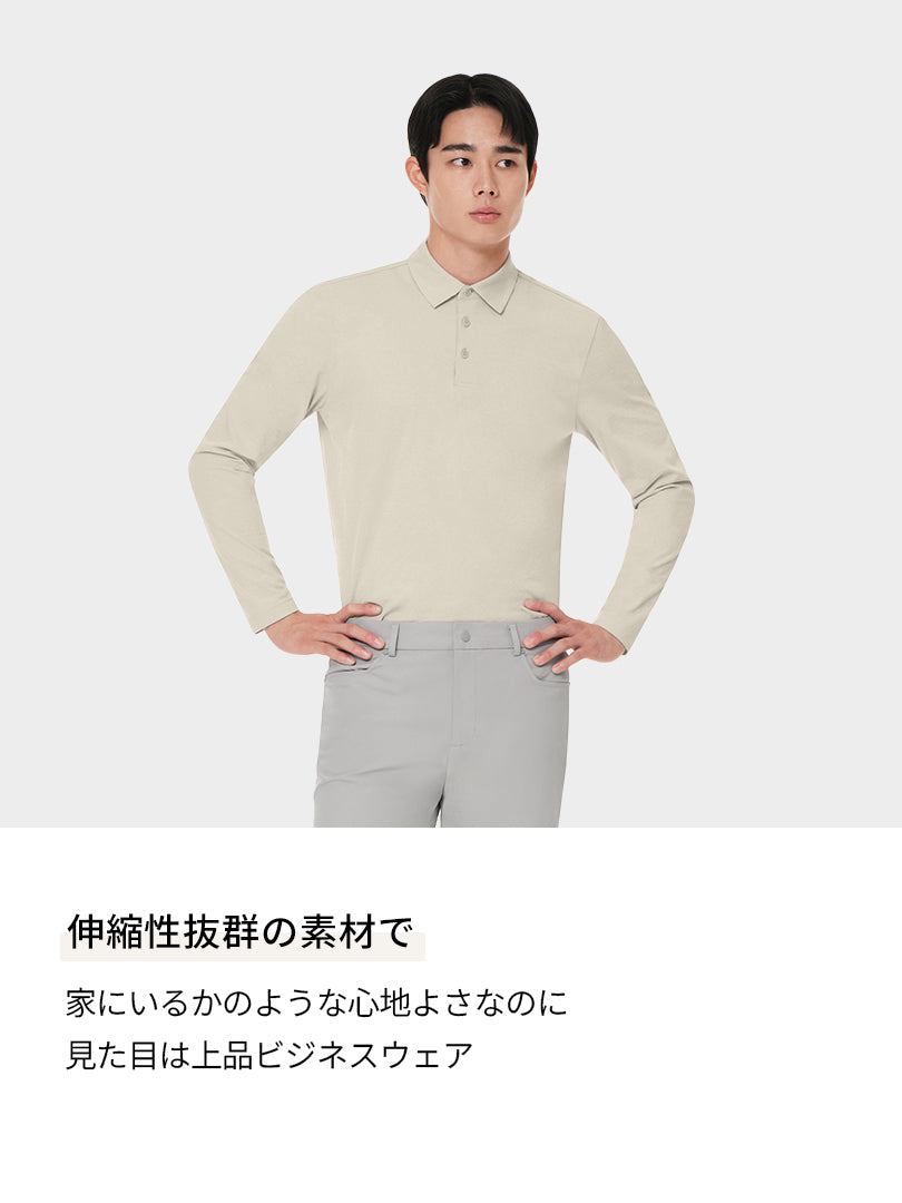 NEW Airy Fit メンズ ポロシャツ (長袖)