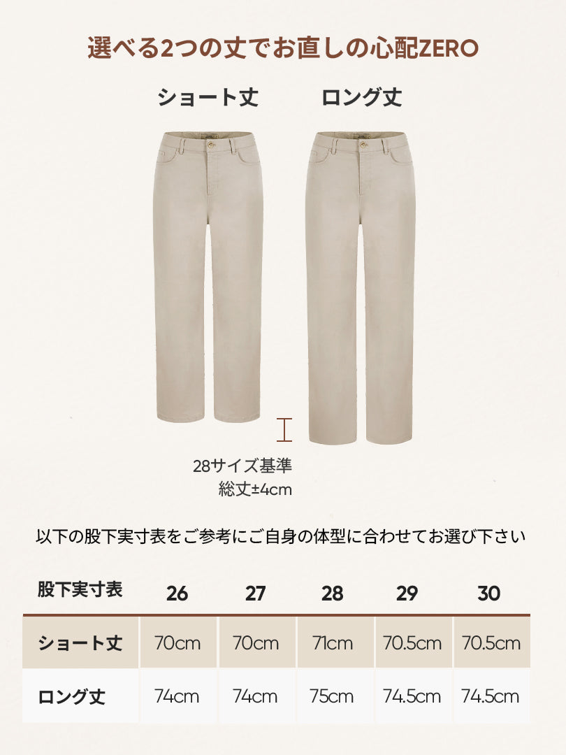 2種 ワイドパンツ履き比べセット(Urban Cotton ワイドパンツ + Mildmooth ワイド レギンス)