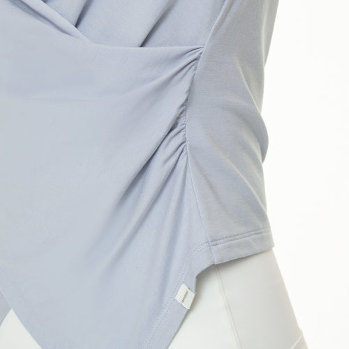 softmodal シャーリング ラップスタイル (半袖)